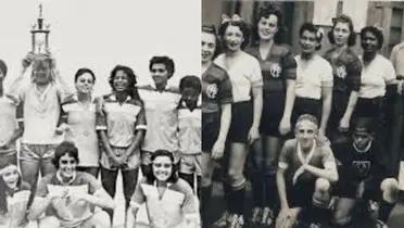 O futebol feminino no Brasil.