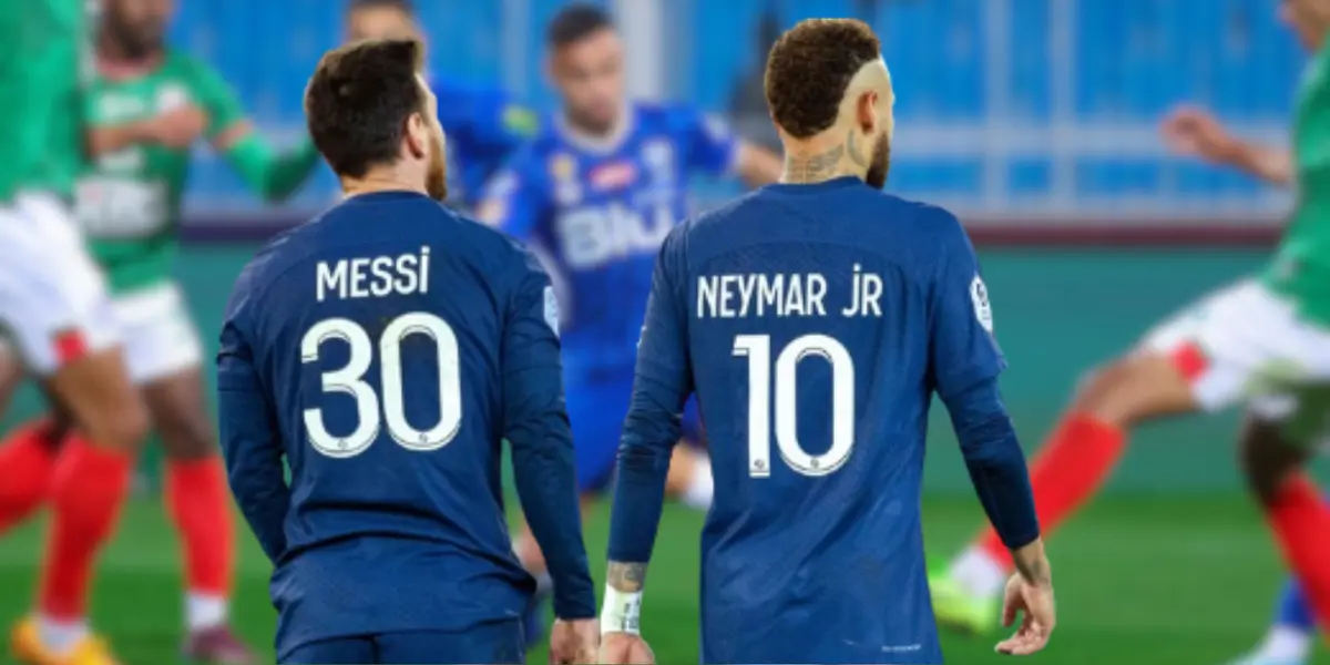 O jogador brasileiro tirou uma onda com o astro argentino