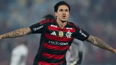 Pedro, atacante do Flamengo. Foto: Jorge Rodrigues/AGIF