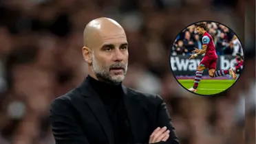 Pep Guardiola e Lucas Paquetá