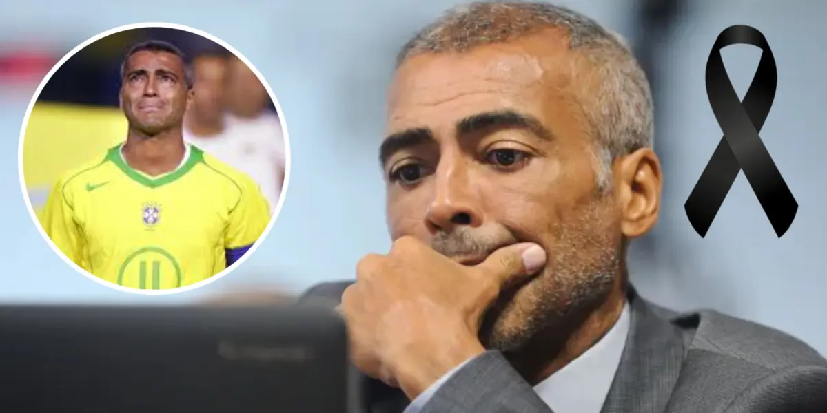 Romário com a camisa da Seleção Brasileira