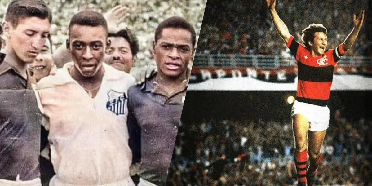 Santos de Pelé vs. Flamengo de Zico / X