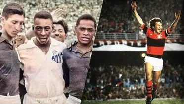 Santos de Pelé vs. Flamengo de Zico / X