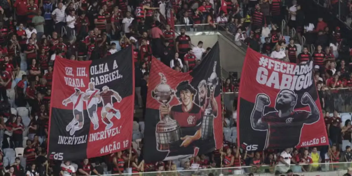 Torcida do Flamengo já fez algumas homenagens a Gabigol durante o ano de 2024