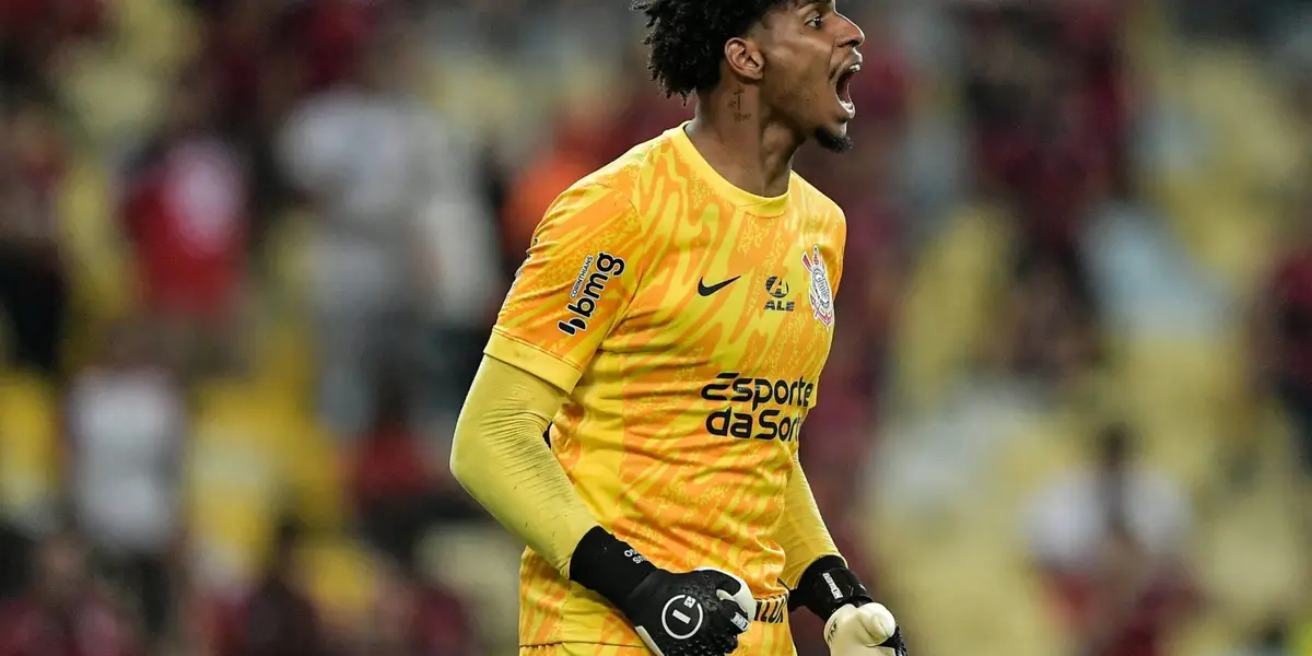 ugo Souza durante partida entre Corinthians e Flamengo, pela Copa do Brasil (Foto: Thiago Ribeiro/AGIF)