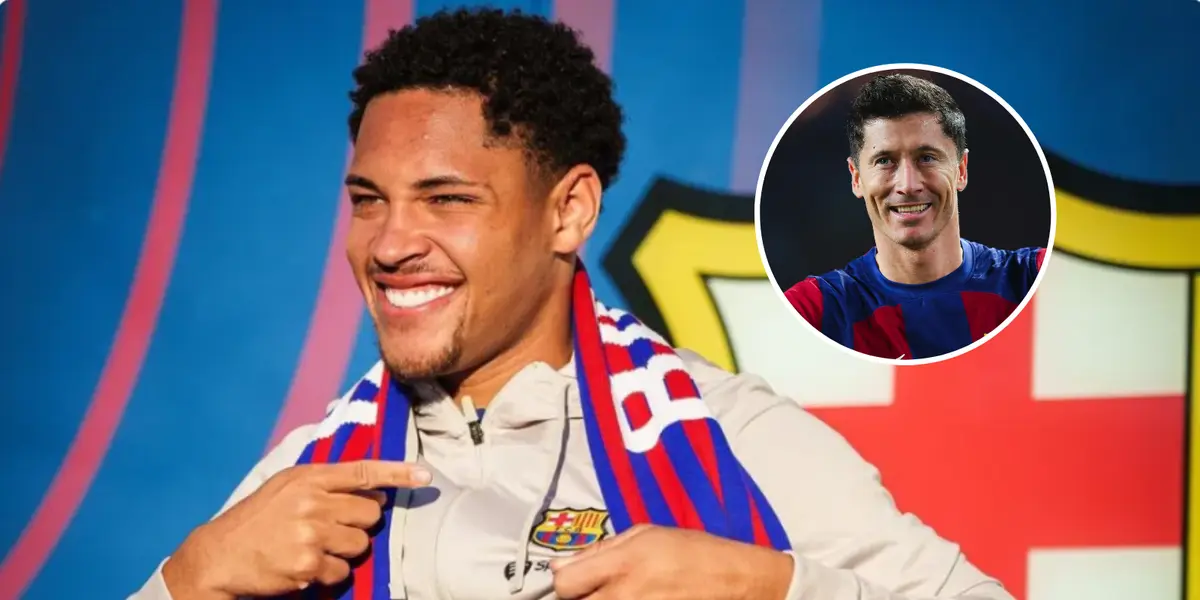 Vitor Roque e Lewandowski