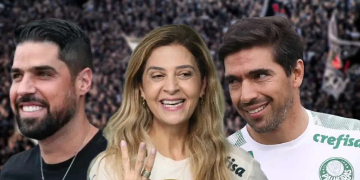 António Oliveira, Leila Pereira e Abel Ferreira