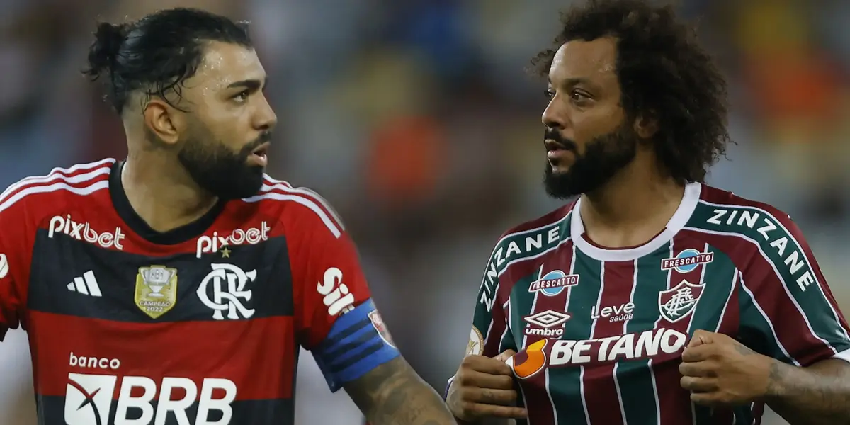 Atacante provocou lateral-esquerdo do Fluminense, que respondeu à altura em campo