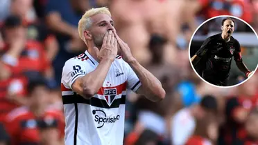 Calleri comemora gol pelo São Paulo