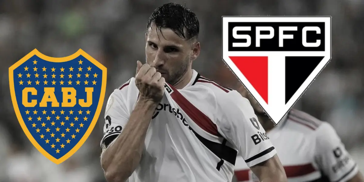 Calleri em ação pelo São Paulo 