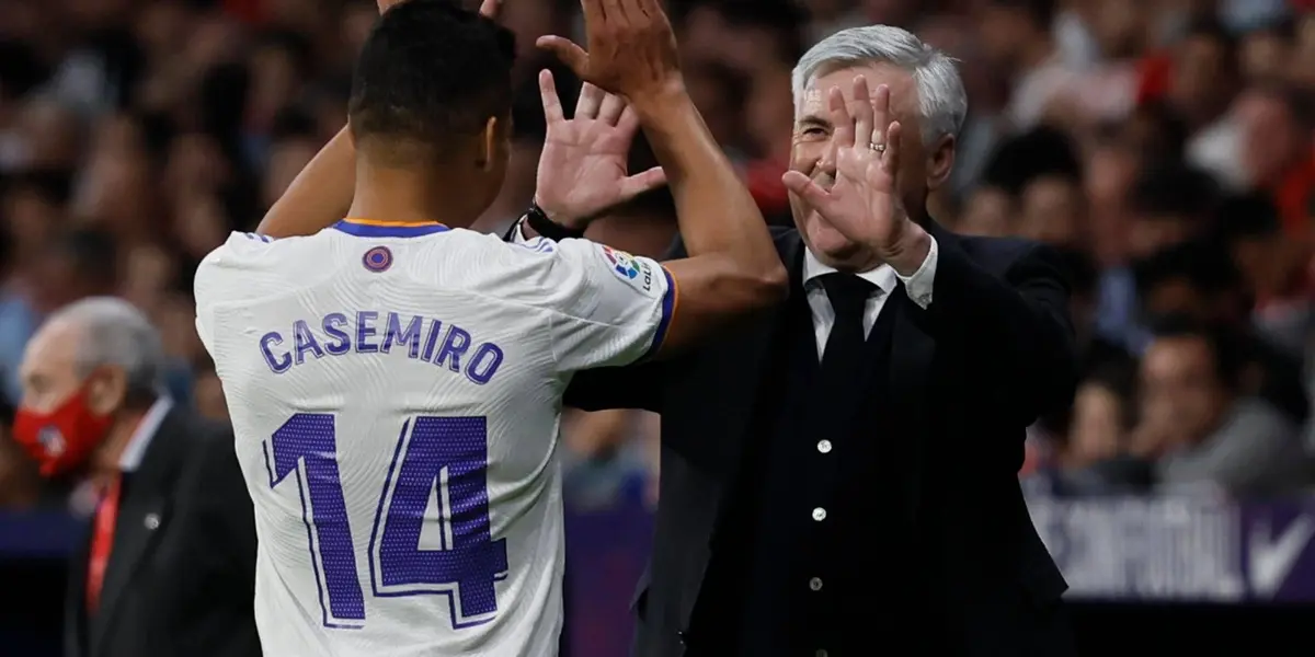 Casemiro elogiou bastante Carlo Ancelotti, treinador do Real Madrid e possível nome para assumir a Seleção Brasileira