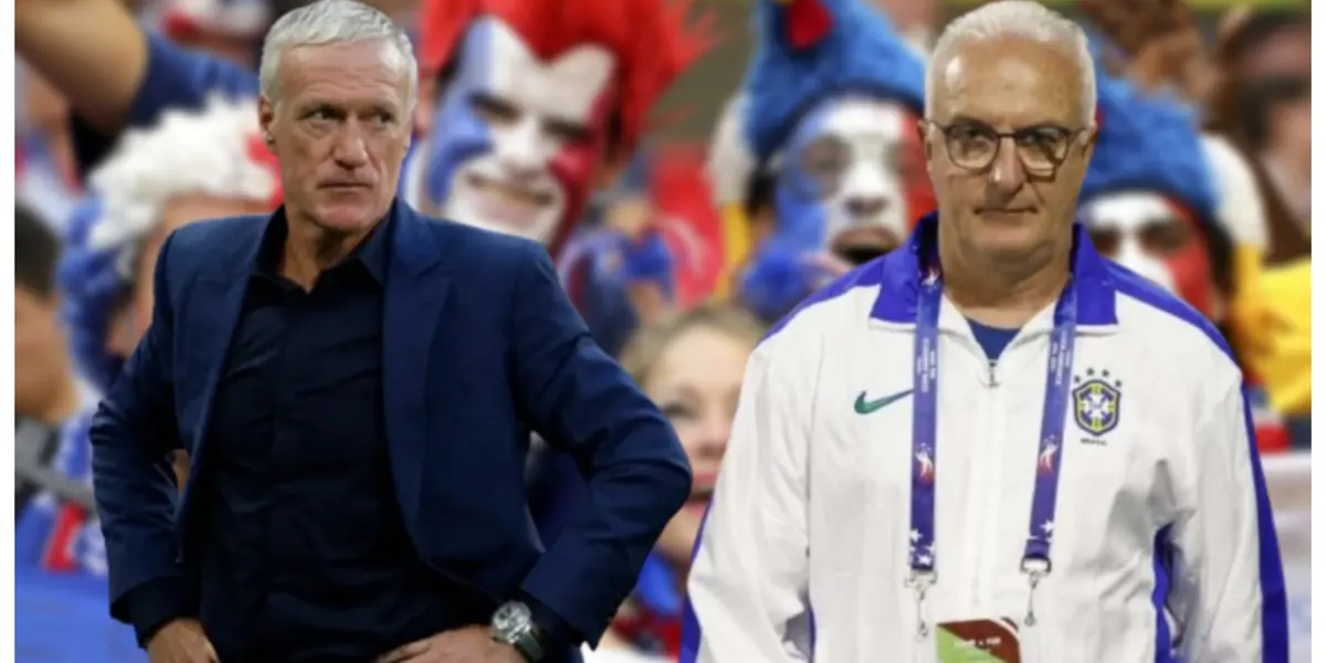 Didier Deschamps técnico da França e Dorival Júnior técnico da Seleção Brasileira