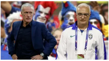 Didier Deschamps técnico da França e Dorival Júnior técnico da Seleção Brasileira