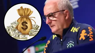 Dorival Júnior com a camisa da Seleção Brasileira