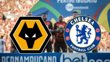 Escudo do Wolverhampton e escudo do Chelsea