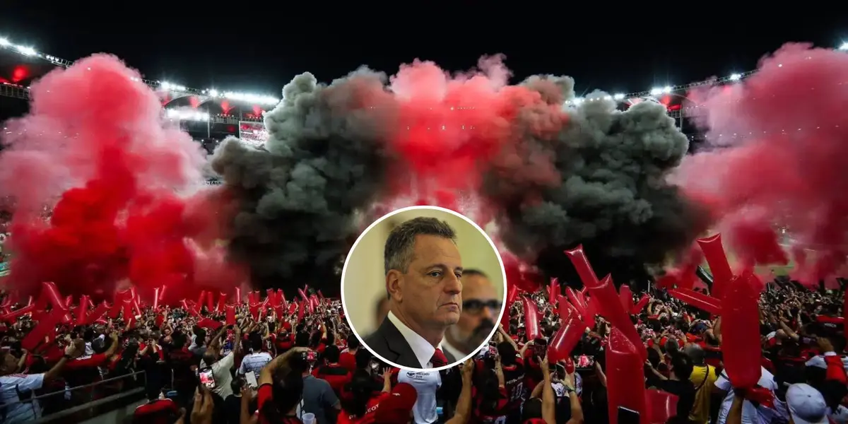 Festa da torcida do Flamengo antes de partida do clube