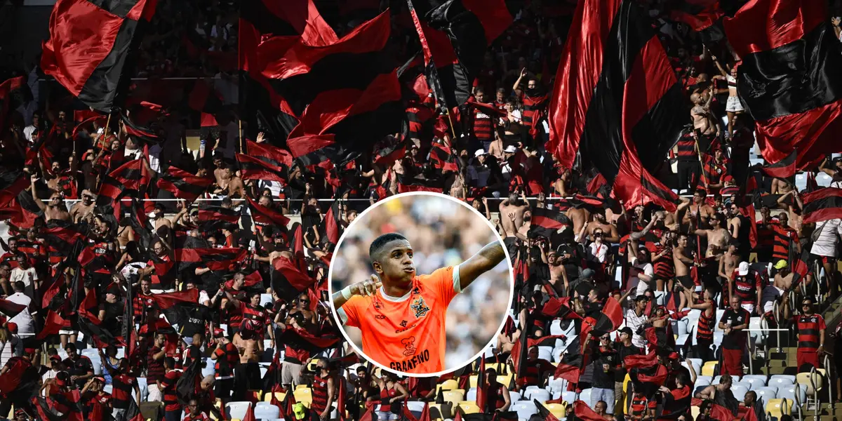 Festa da torcida do Flamengo em partida do clube carioca