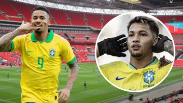 Gabriel Jesus e Marcos Leonardo