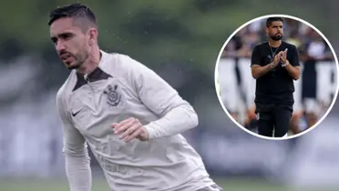 Igor Coronado e António Oliveira no Corinthians