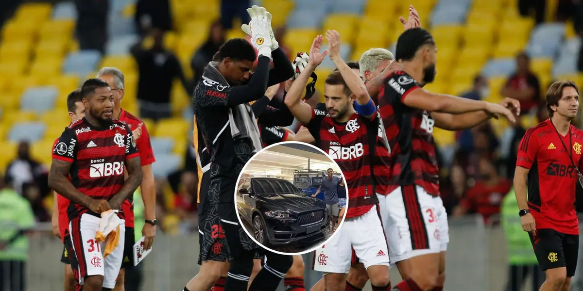 Jogadores do Flamengo após partida do clube