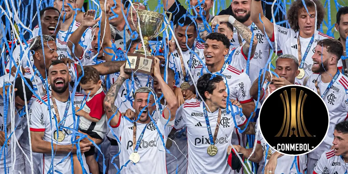 Jogadores do Flamengo comemoram o título do Campeonato Carioca