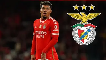 Marcos Leonardo em ação pelo Benfica