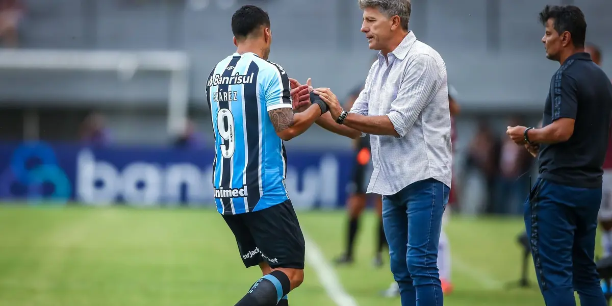 O atacante uruguaio Luis Suárez está passando por seu maior jejum de gols desde que chegou ao Grêmio