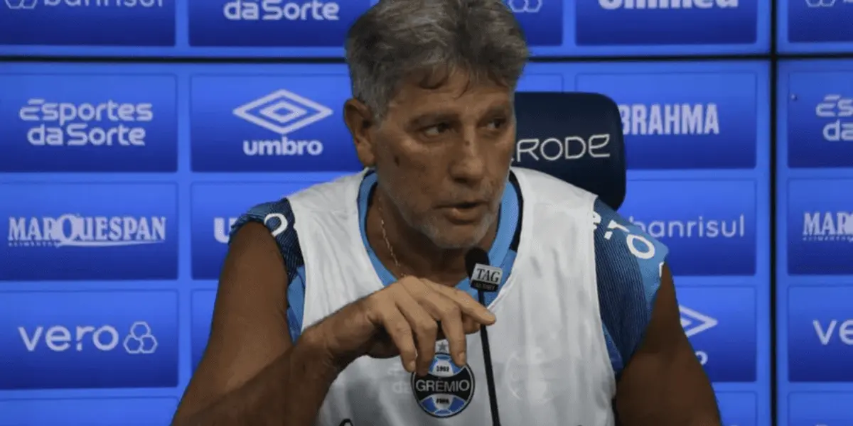 Renato Gaúcho, técnico do Grêmio, criticou a arbitragem após o empate sem gols com o Fortaleza, em partida válida pelo Campeonato Brasileiro