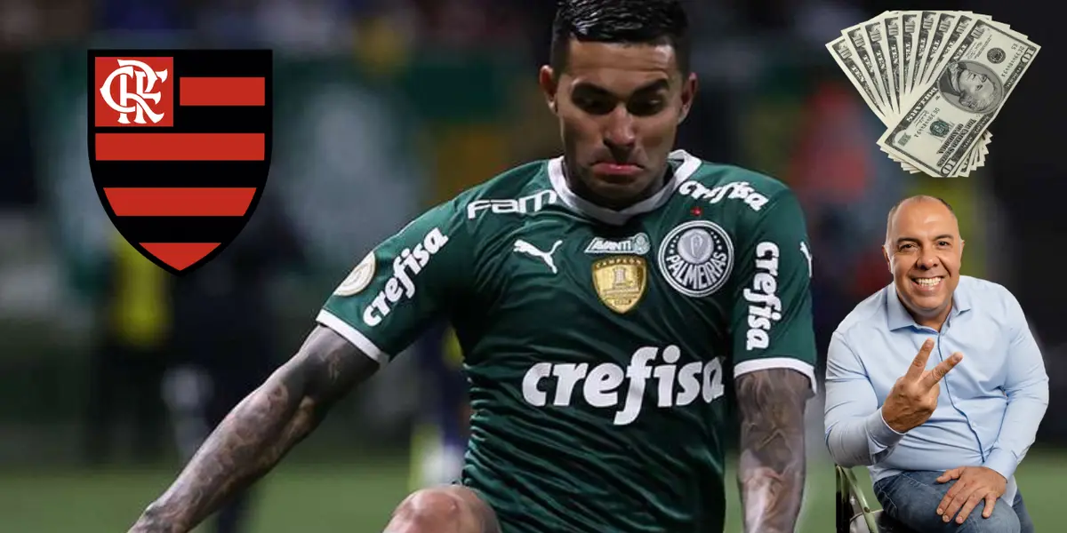 Renovação do atacante com o Palmeiras segue emperrada, e Fla acompanha de perto a situação