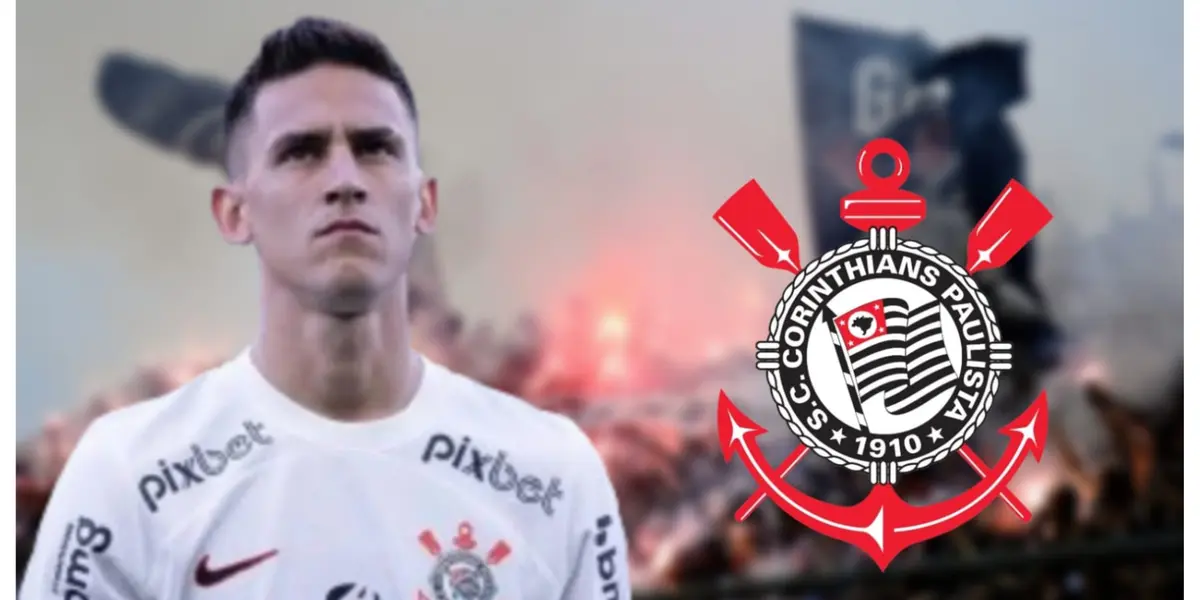 Rojas com a camisa do Corinthians