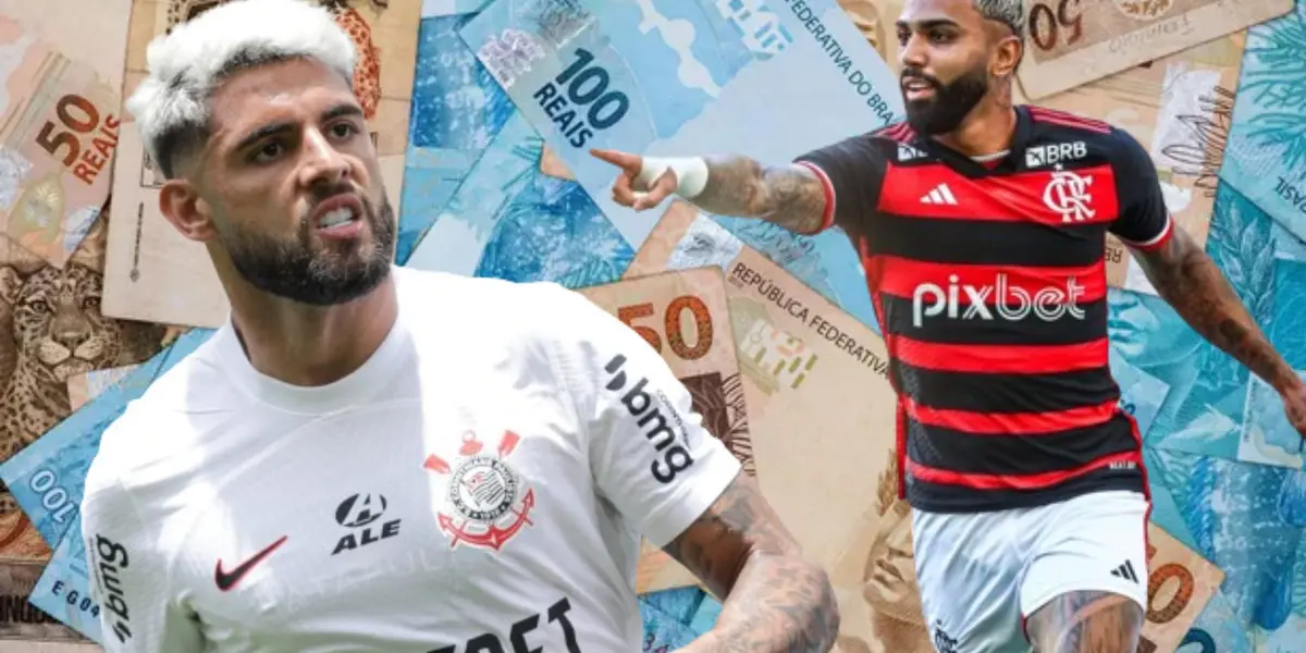 Valor de mercado de Yuri Alberto do Corinthians e de Gabigol do Flamengo